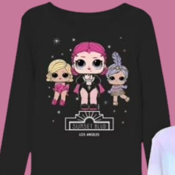 Lol Surprise Girls Long Sleeve Graphic T-Shirts,Pack of 2,Sizes 14/16Yrs - Picture 2 of 3